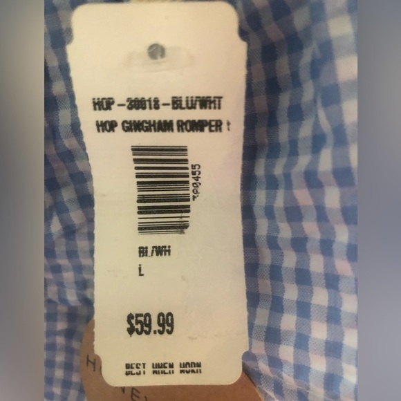 HONEY PUNCH NWT gingham romper - Picture 4 of 5